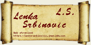 Lenka Srbinović vizit kartica